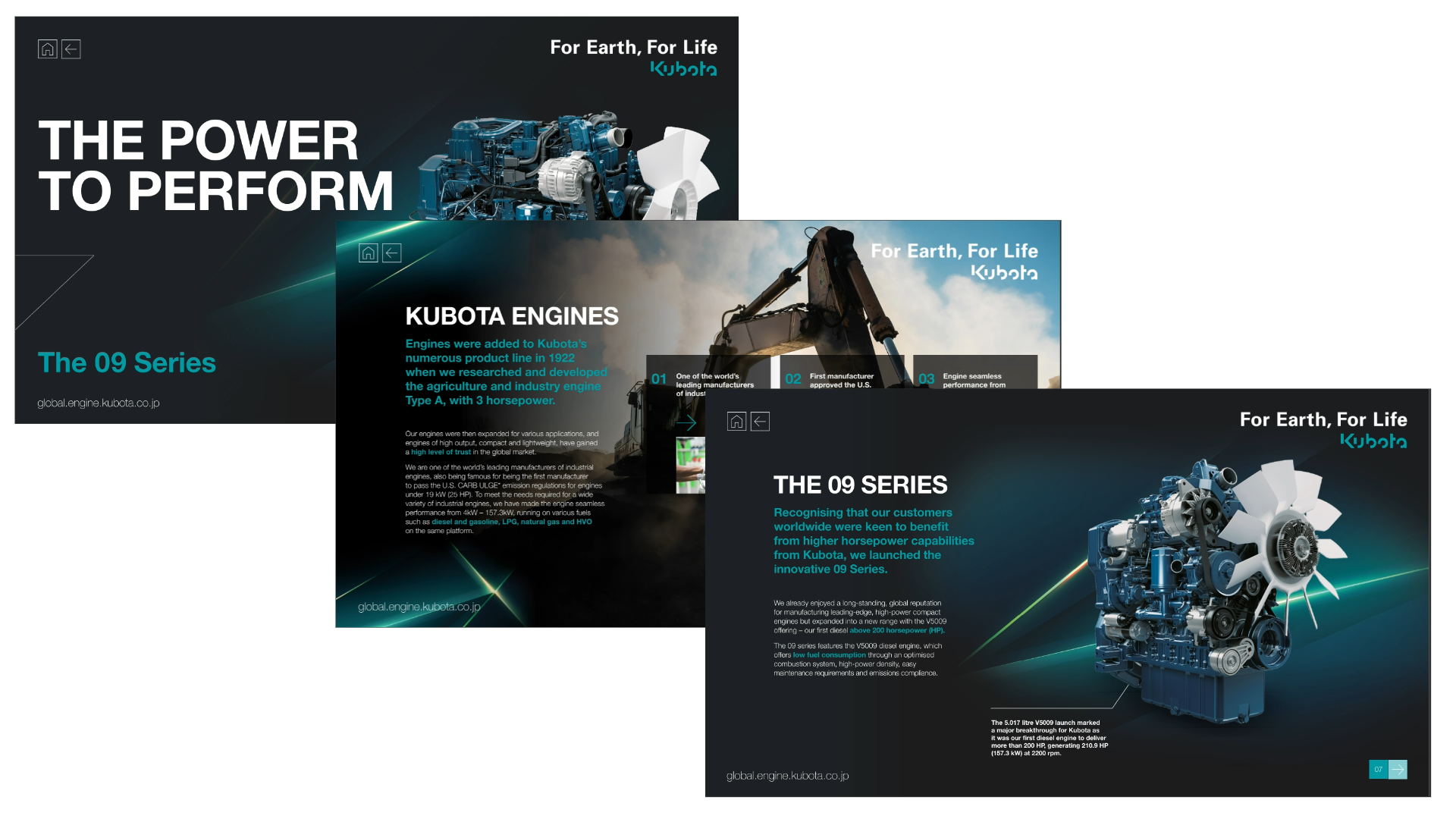 Kubota 09 serija promocijski letak